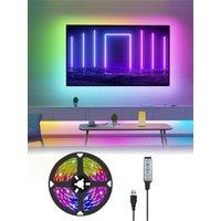 3-key LED RGB light strip 5v Room Decoration Car Decoration Atmosphere lighting strip 1m,2m,3m,5m, TV backlight USB light