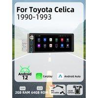 Wireless Carplay Autoradio 6.86 1Din Radio Android Car Multimedia for Toyota Celica 1990-1993 Stereo Head Unit GPS Navigation