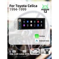Carplay 1 Din Radio Android Auto Car Multimedia for Toyota Celica 1994-1999 6.86 Screen Head Unit Autoradio GPS Navigation