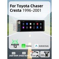 Wireless Carplay Autoradio 6.86" 1Din Radio Android Car Multimedia for Toyota Chaser Cresta 1996-2001 Stereo Head Unit GPS