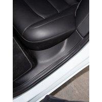 Rear Door Sill Guards For Tesla 2021-2023 Model 3 Inner Protector Plate Cover Trim Car Anti-Dirty Bumper Welcome Pedal Kick Pad