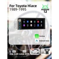 Carplay 1 Din Radio Android Auto Car Multimedia for Toyota Hiace 1989-1995 6.86 Screen Head Unit Autoradio GPS Navigation