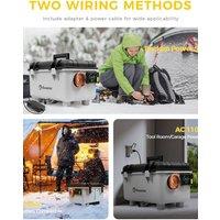 8KW Toolbox 12V/24V/110-240V Diesel Air Heater LCD & APP Bluetooth w/ Altitude Mode Parking Heater For Cars RV Camper tent