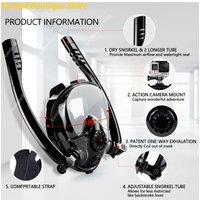 Professional Adults 180 Full Face Snorkel Mask Wide-Eye Panoramic Vision Advanced Anti-Fog Leak-Proof Underwater Adventures