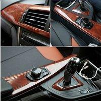 30*100CM High Glossy Wood Grain Vinyl Sticker Decal Car Internal Self Adhesive DIY Film