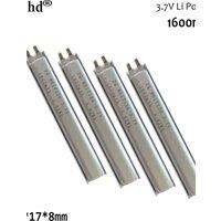 NEW 3.7V Li polymer rechargeable battery For Sensing cabinet light point reading pen LED light long battery 8017120 1600mAh