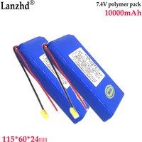 1-8pcs 7.4v 8.4V Li polymer lithium battery pack For Smart lock Large capacity Bluetooth speaker Small fan speaker batteries 10A