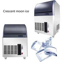 2025 Fully Automatic Ice Maker Electric Bar Coffee Shop Commercial Crescent Ice Making Machine 110V 220V