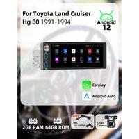 Carplay 1 Din Radio Android Auto Car Multimedia for Toyota Land Cruiser Hg 80 1991-1994 6.86 Screen Head Unit Autoradio GPS