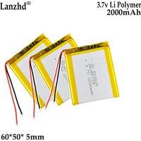 new 3.7v polymer lithium battery 505060 2000mah For mobile and portable game console mifi wireless wifi battery