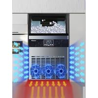 Commercial High Yield Ice Maker Electric Square Ice Cube Maker Cafe Milk Tea Shop Automatic Ice Machine