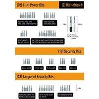 208PCS Screwdriver Bit Set, High Carbon Steel & Chrome Vanadium Steel, Security Bits Included, Professional Screw Tool Kit Box