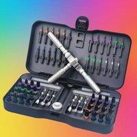 VMAN Precision 66in1 magnetic ratchet screwdriver set Detachable T-handle magneticizer Fix furniture, electronics & bicycle