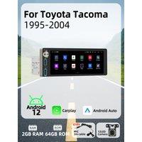 Wireless Carplay Autoradio 6.86" 1Din Radio Android Car Multimedia for Toyota Tacoma 1995-2004 Stereo Head Unit GPS Navigation