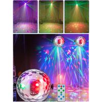 Disco Ball Light Laser Projector Light Voice Control LED Strobe Light with Remote Control Suitable for Christmas/Halloween/Birth