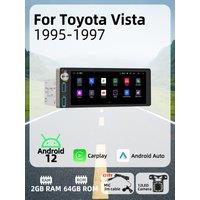 Wireless Carplay Autoradio 6.86" 1Din Radio Android Car Multimedia for Toyota Vista 1995-1997 Stereo Head Unit GPS Navigation