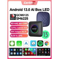 CarlinKit Smart CarPlay Ai Box Plus LED Android 13 TV Box QCM6125 SM6225 8-Cores Support Netflix Wireless CarPlay Android Auto