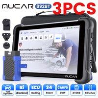 3pcs MUCAR 892BT Car OBD2 Diagnostic Tool All System Diagnosis ECU Coding Bi-directional Scanner CANFD DOIP 34 Reset Free