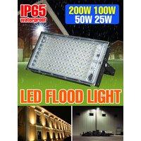 200W LED Floodlight Reflector Spotlight AC220V Outdoor Waterproof Street Lamp Garden Exterior Wall Light SMD2835 Cold/Warm White