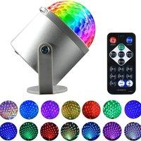 Led Stage Disco Light Rotating Dj Ball Strobe Remote Sound Control Magic Dance Car Rgb Christmas Gift Party Club Laser Show Lamp