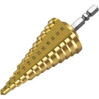1Piece 6-35 MM Hexagon Shank Step Drill Bit Drilling Power Tools Metal High Speed Steel Wood Hole Cutter Step Cone Drill