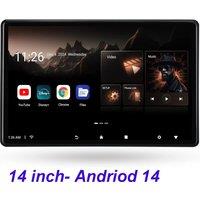14 inch Car Headrest Monitor 8 Cores Tablet PC Android 14 HD 1080P WIFI/Bluetooth/HDMI/FM/Mirror Link/Miracas 2G RAM +32GB ROM