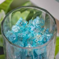 KTT X OFF STUDIO Blue Tears Switch Silent Linear 5Pin 43gf Blue Transparent Switch For Mechanical Keyboard Custom Mute Switch PC