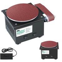 Mini Electric Belt Sander Benchtop Grinding Polishing 3 In 1 Belt Sander Adjustable Machine Cutter Edges Sharpener Blade Opener