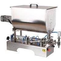 PBOBP Horizontal Pneumatic Paste Filling Machine, Chili Sauce Filling Machine, Stirring Filling Machine