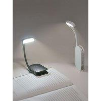 LED Clip-On Reading Light Adjustable, Portable & USB Rechargeable Book Light for Night Reading