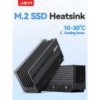 JEYI Cooling Warship Dust-proof Heatsink for M.2 2280 NVME NGFF Aluminum Thermal Cooler with Thermal Conductivity Silicon Wafer