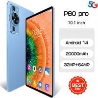 New P60 Pro Original Global Version 4G 5G Dual Sim Tablet 10.1inch Screen Android Tab 20000mAh Wifi Children's Kids Tablets PC