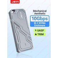JEYI M.2 2280 NVMe SSD（10Gbps）Enclosure RTL9210 Chip Support USB 3.2 Trim External Hard Drive Case With Mecha Aluminum Shell