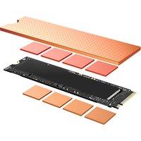 JEYI Copper M.2 2280 NVMe HeatSink with Nano Thermal Pads,Pure Copper SSD Cooler Solid State Disk Radiator for Laptop Desktop