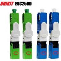 UNIKIT ESC250D FTTH SC APC UPC Single-Mode Fiber Optic Quick Connector FTTH SM Optic Fast Connector