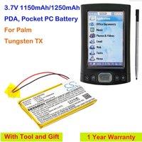3.7V 1150mAh/1250mAh PDA, Pocket PC battery for Palm Tungsten TX