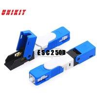 100PCS UNIKIT ESC250D FTTH SC APC UPC Single-Mode Fiber Optic Quick Connector FTTH SM Optic Fast Connector