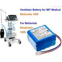 14.4V 6400mAh/10200mAh Medical Battery H2B360 110807-O for IMT Medical Bellavista 1000, For Bellavista Respirator, 1000 +TOOL