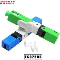 100% Original New UNIKIT ESC250D SC/APC SC UPC Optic Fiber Quick Connector FTTH SC/UPC Single Mode Optic Fast Connector