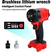 Brushless High-Torque Screwdriver Cordless Impact Wrench Automotive Repair Wrench Air Hammer Electric Wrench for Milwaukee