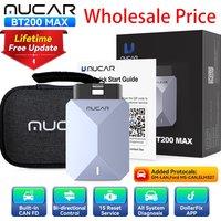 Wholesale price MUCAR BT200 Max OBD2 Scanner CAN FD Bi-Directional Control All System Diagnostic Tool 15 Reset for All Cars Free