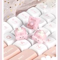 MMD Princess Silent Switch Pink Linear 5Pins 32g Switches PC For Mechanical Keyboard Gaming Custom Switch 21mm Spring Lubricated