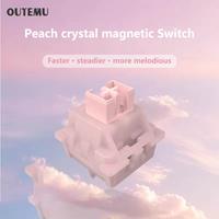Outemu Peach Crystal Magnetic Linear Switch 40g Free Setting Pre Travel Gaming Keyboard Sports Magnetic Axis Gaming Keyboard PC