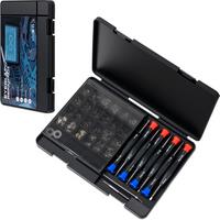 VMAN Magnetic Precision Eyeglass Repairing screwdriver Kit with Screwdriver Set Small Screw Box for Frameless Glasses Sunglasses