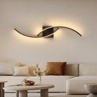 27W Black Wall Lamp, 3000K Warm Light Wall Lamp, Modern Minimalist Wall Lamp for Living Rooms, Bedrooms, Dining Rooms, Corridors