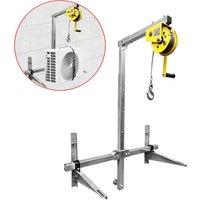 Multifunctional Conditioning Lifting Tool Folding Crane Lifting Bracket Manual Winch Assembly Air Conditioner Lifting Machine