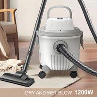 1200W Vacuum Cleaner Household Powerful Wet/Dry/Blow Vacuum Cleaner 15L Car Wash Commercial Industrial Seam Cleaner