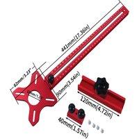 3 in 1 Router Milling Groove Bracket Woodworking Cutting and Milling Circular Auxiliary Tool Aluminum Router Circle Cutting Jig