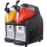 300W 2L*2 Bowls Home Frozen Drink Commercial Ice Slush Maker Margarita Granita Machine With Digital Control Panel