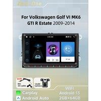 9" Screen Stereo Head Unit GPS Carplay Android Car Multimedia 2 Din Radio for VW Volkswagen Golf 6 VI MK6 GTI R Estate 2009-2014